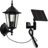 LINDBY Solarleuchte Aluminium 21,7 cm x 17 cm x 36,5 cm 1-flammig schwarz