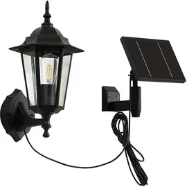 LINDBY Solarleuchte Aluminium 21,7 cm x 17 cm x 36,5 cm 1-flammig schwarz