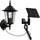 LINDBY Solarleuchte Aluminium 21,7 cm x 17 cm x 36,5 cm 1-flammig schwarz