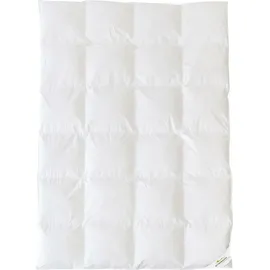 BettwarenShop Daunendecke Zirbe extra leicht, Füllung: 65% Daunen, 25% Zirbe, 10% Federn 135x200 cm