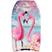 SPORTX Bodyboard Flamingo Juniorschaum 83 cm hellblau/rosa