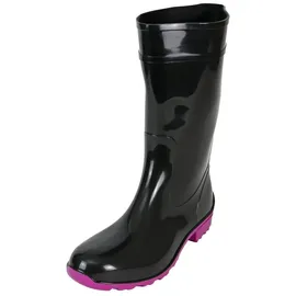 Regenliebe Störtregen Damen Schwarz/Fuchsia 40