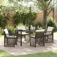 vidaXL Garten Essset 5-tlg. Braun
