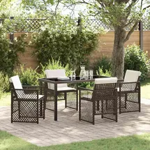 vidaXL Garten Essset 5-tlg. Braun