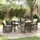 vidaXL Garten Essset 5-tlg. Braun