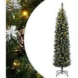 vidaXL Künstlicher Weihnachtsbaum Schlank Weiß 240 cm
