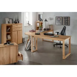 Gradel Schreibtisch Durable Office Holz Braun Eiche