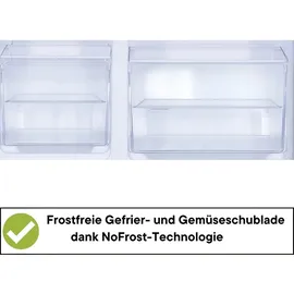 Yuna Serebro Grande Side-by-Side (439 l, 1770 mm hoch, Silber)