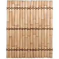 Bambus Zaun Apas gelblich, starre Verschnurrung mit Bambusrohr Halbschalen - Durchmesser. 6 bis 8cm, 150 x 120cm von Bambus-Discount