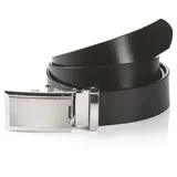 Monti Herrengürtel Leder 3,5 cm schwarz 120