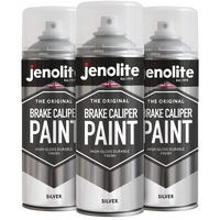 JENOLITE 3 x Bremssattelfarbe – Silber – 3 x 400 ml (Restore & Transform Auto Bremssattel)