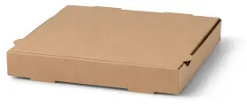 Greenbox Pizzakarton, braun, Umweltfreundliche Pizzaschachteln für den Transport von Pizza, 1 Karton = 100 Stück, Ø 26 cm