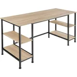 Tectake tectake® Computer-Schreibtisch Stoke 137 x 55 x 75 cm