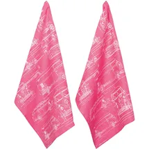 PAD Geschirrtuch PAD "CULTURE", pink, B:50cm H:1cm L:70cm, 100% Baumwolle, Geschirrtücher, Geschirrtuch, 100% Baumwolle, 50x70 cm