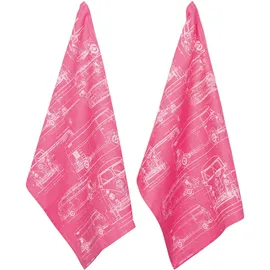 PAD Geschirrtuch PAD "CULTURE", pink, B:50cm H:1cm L:70cm, 100% Baumwolle, Geschirrtücher, Geschirrtuch, 100% Baumwolle, 50x70 cm
