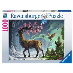 Ravensburger Puzzle Puzzle Der Hirsch als Frühlingsbote, 1000 Puzzleteile