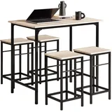 SoBuy Bartisch 100 x 60 x 87 cm Holzfarbe