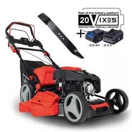 SCHEPPACH MS225-53E 7-in-1 inkl. 1 x 2,0 Ah Akku + Ladegerät 2,4 A + 2. Messer