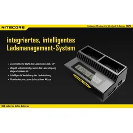Nitecore USB-Ladegerät UGP3 für GoPro HERO3/3+ Akkus