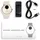 Withings ScanWatch Light 37 mm sand, Sport Fluorelastomer-Armband weiß/rosegold