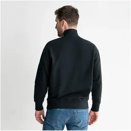 Stier Oversized Zip Sweater Functional Pocket organic cotton L Black