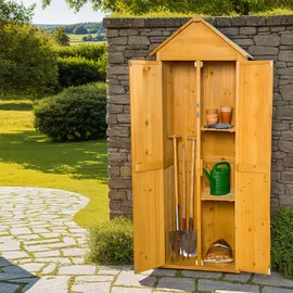 Tectake Geräteschrank 0,81 x 0,60 m Braun