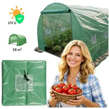 EDENIA Folie für Garten Folientunnel für Anbau VANA, 4 x 2,5 m