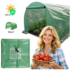 EDENIA Folie für Garten Folientunnel für Anbau VANA, 4 x 2,5 m