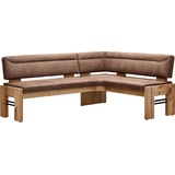 K+W Komfort & Wohnen K+W Eckbank »Floyd«, Stauraumbank, langer Schenkel rechts oder links in 2 Qualitäten, camel 71 + Balkeneiche natur, , 59698222-0 H/T: 90 cm x 63 cm