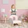Homcom Kindersofa Polyester, Eukalyptusholz Grau