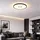 Briloner LED Deckenleuchte 1-flammig rund schwarz 18W