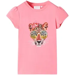 Kinder-T-Shirt Neonrosa 104