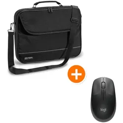 PEDEA Notebooktasche "FAIR", 17,3" + Logitech M190 Wireless Maus