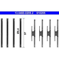 ATE Zubehörsatz Scheibenbremsbelag OPEL,VAUXHALL 13.0460-0205.2 für Opel Ascona C