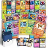 odisey Odisey-Kartenset aus 50 Pokemon Karten Original deutsch | 10 Holo/Reverse Holo Pokemon Karte | Pokemon Karten deutsch original | 50 Original Pokemon Karten | Inklusive Sleeves