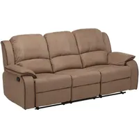 Relaxsofa 3-Sitzer - Microfaser - Taupe - hernani