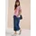 Cecil 3/4 Wide Leg Jeans im Loose Fit - Blau