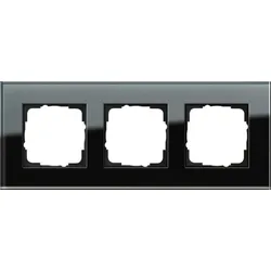 Gira Rahmen 3-fach schwarz glas Esprit 021305