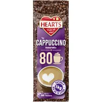 HEARTS Cappuccino Amaretto 1kg für Instant Kaffee Pulver (ca. 80 Tassen)