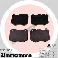 ZIMMERMANN Bremsbelagsatz, Scheibenbremse