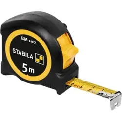 STABILA Taschenbandmaß BM 100, metrische Skala