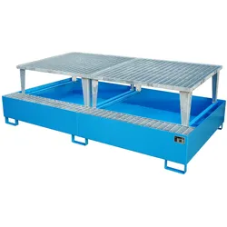 AuffangwanneA 1000 2 lackiert RAL5012 Lichtblau Umwelt Lagertechnik