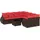 vidaXL Gartensofa-Set 9-tlg. braun Polyrattan