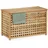 Relaxdays Wäschetruhe, herausnehmbarer Innensack, 90 l, HBT: 47x78x48 cm, Wäschesammler mit Deckel, Walnussholz, natur