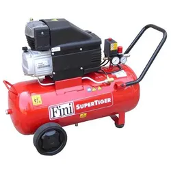 FINI SUPER TIGER MK 312 - Elektrischer Kompressor mit Wagen - Motor 3PS - 50Lt