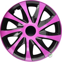 | 16" Radkappen Radzierblenden 4er Set 16 Zoll Pink-Schwarz Draco CS, Radabdeckung, Radkappen, Zierblenden, Zierkappen, Radblenden, Felgen, Radzierblenden