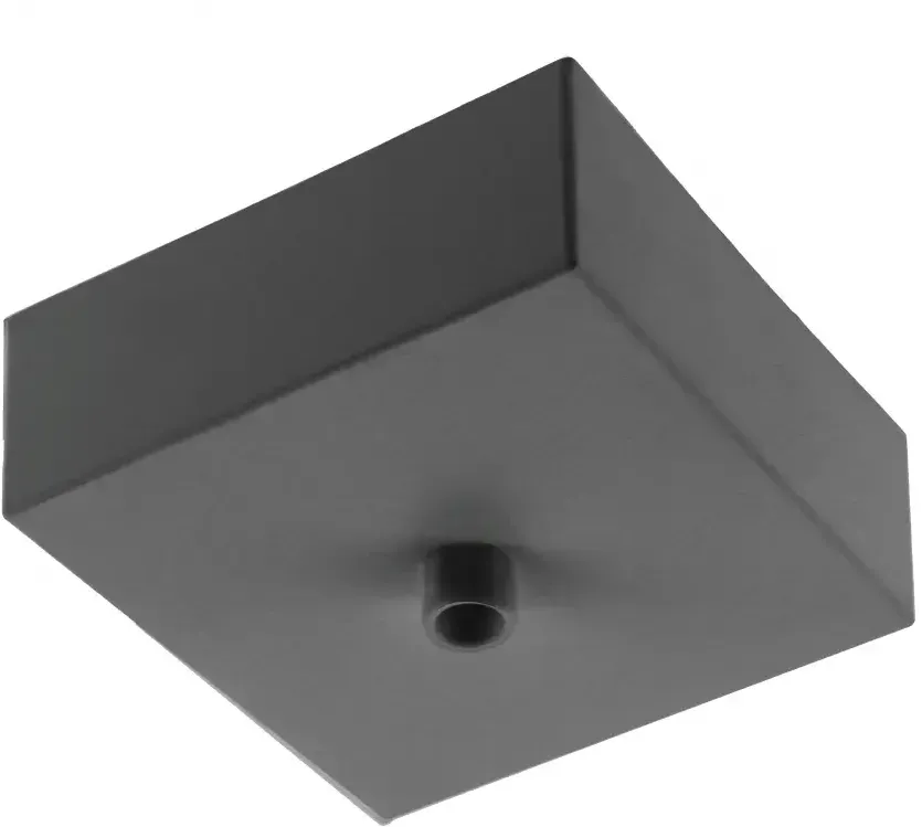 GTV Deckenabdeckung für den Anschlußwürfel 80x80x30mm Aluminium schwarz