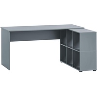 Schildmeyer Regal-Schreibtisch »Serie 500 Schreibtisch blaugrau rechteckig, Wangen-Gestell blau