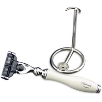Gillette Mach3 Razor in Elfenbein Farbe und Edelstahl Stand | Men's Shaving & Grooming Essentials> Geschenk für Ihn