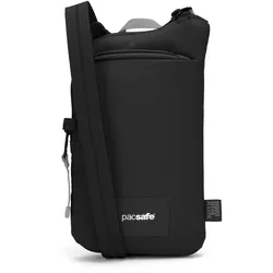 Pacsafe GO Tech Crossbody Umhängetasche (Volumen 0,2 Liter / Gewicht 0,16kg) - jet black